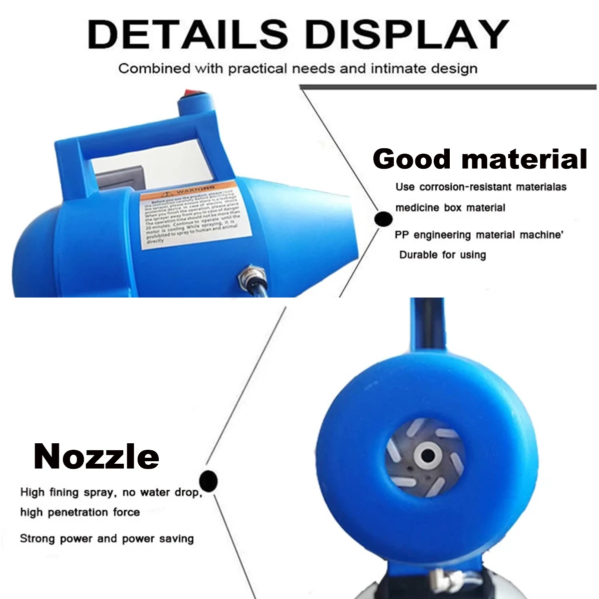 4.5L 220/110V Electric ULV Fogger Sprayer Cold Fogging Machine Disinfection Farm