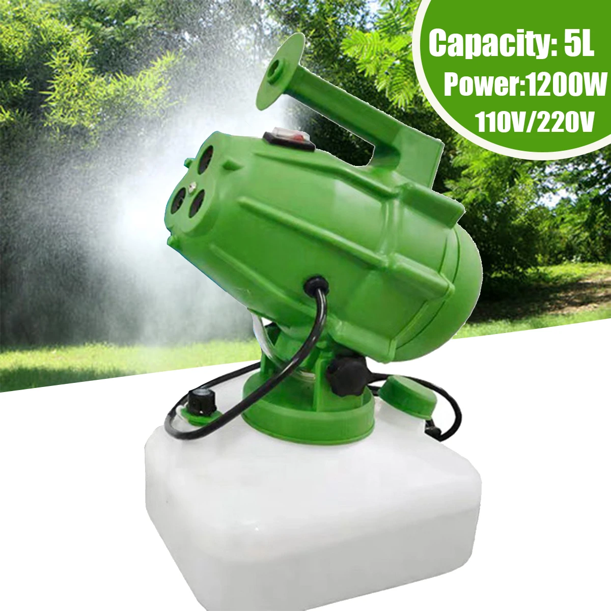 3 Nozzles Portable Ultra-low Capacity Nebulizer Disinfection Sprayer 110V/220V