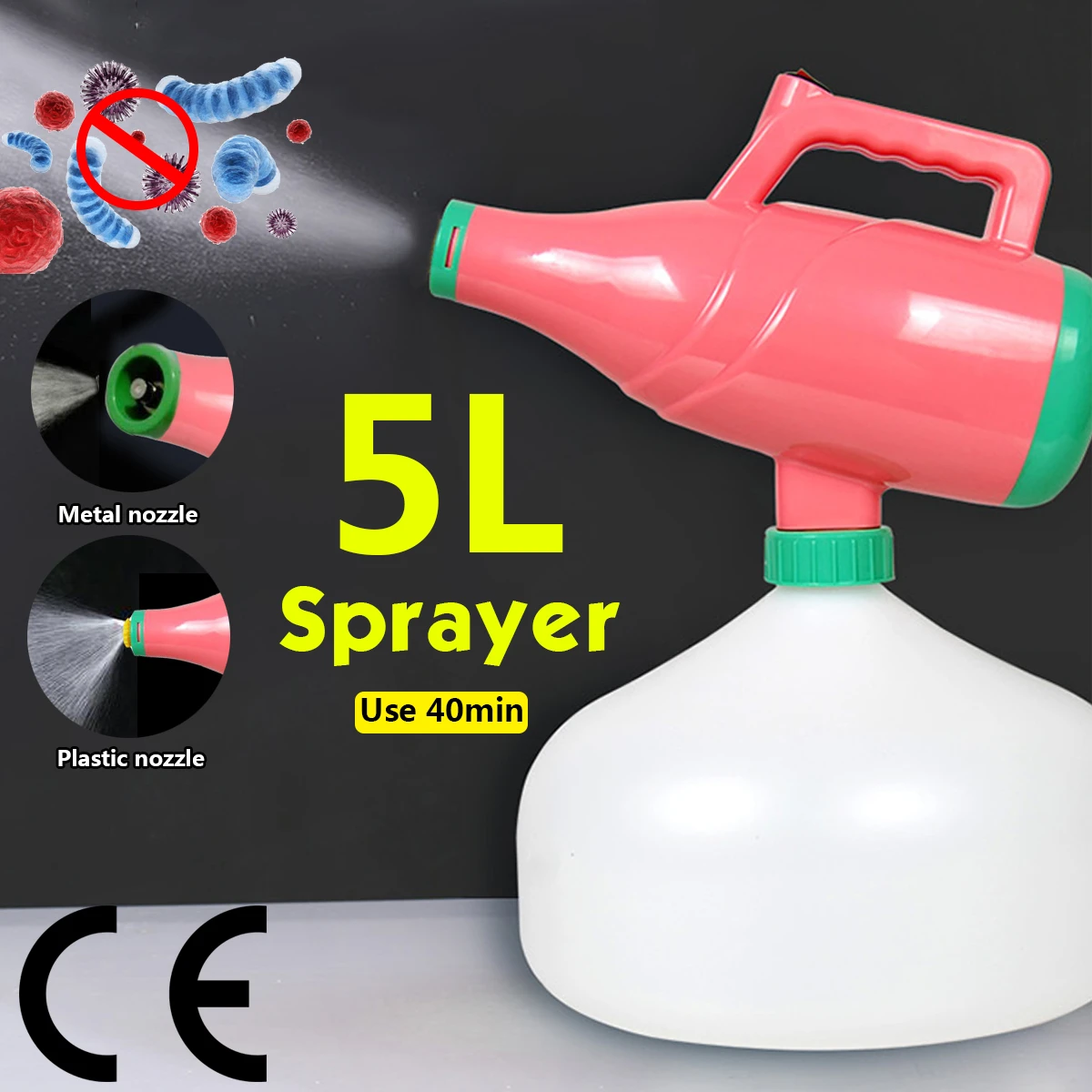 5L Wireless Portable Nebulizer Sprayer Hotels Residence Community Office Disinfection Sterilization CE