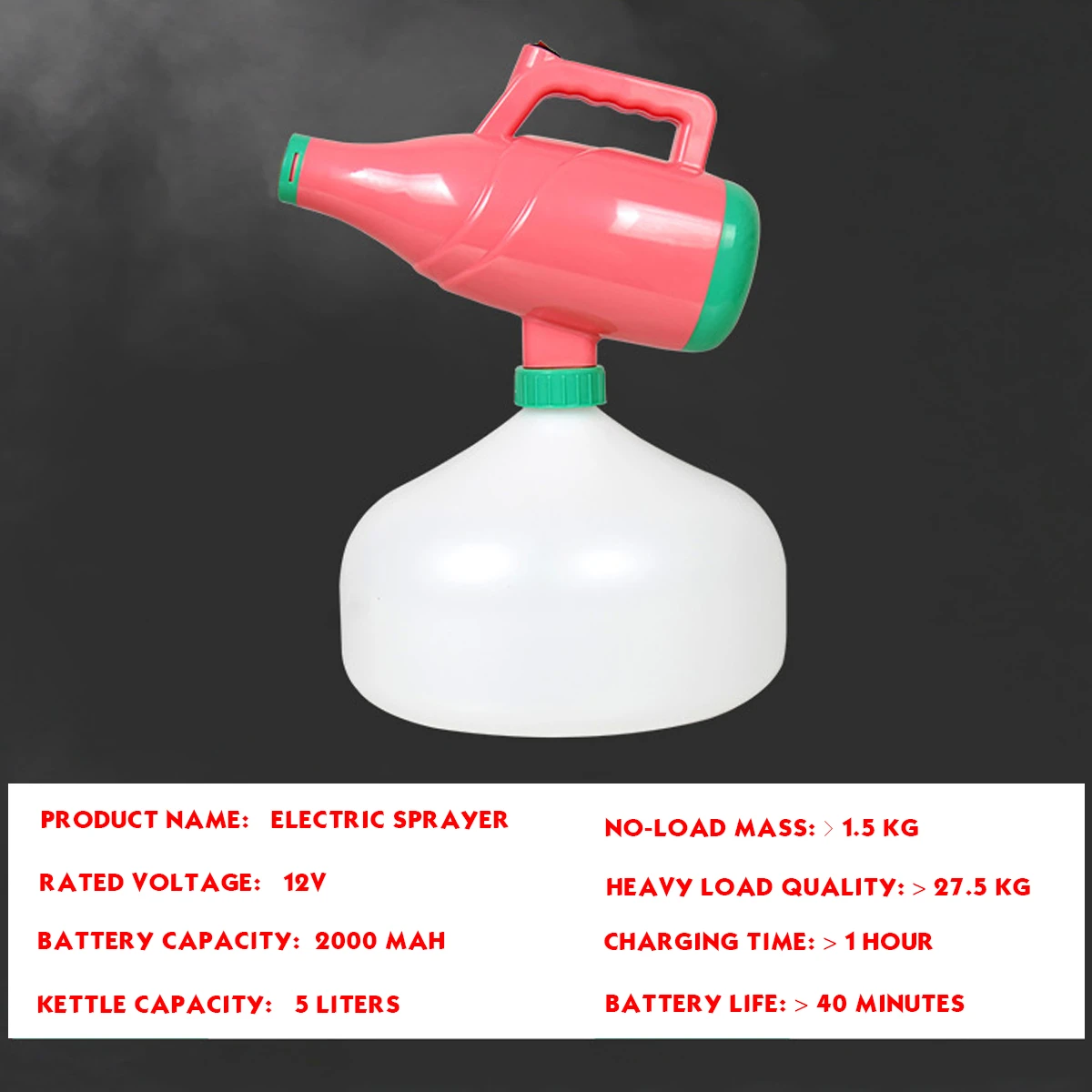 5L Wireless Portable Nebulizer Sprayer Hotels Residence Community Office Disinfection Sterilization CE