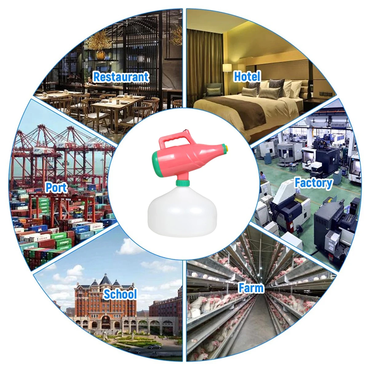 5L Wireless Portable Nebulizer Sprayer Hotels Residence Community Office Disinfection Sterilization CE