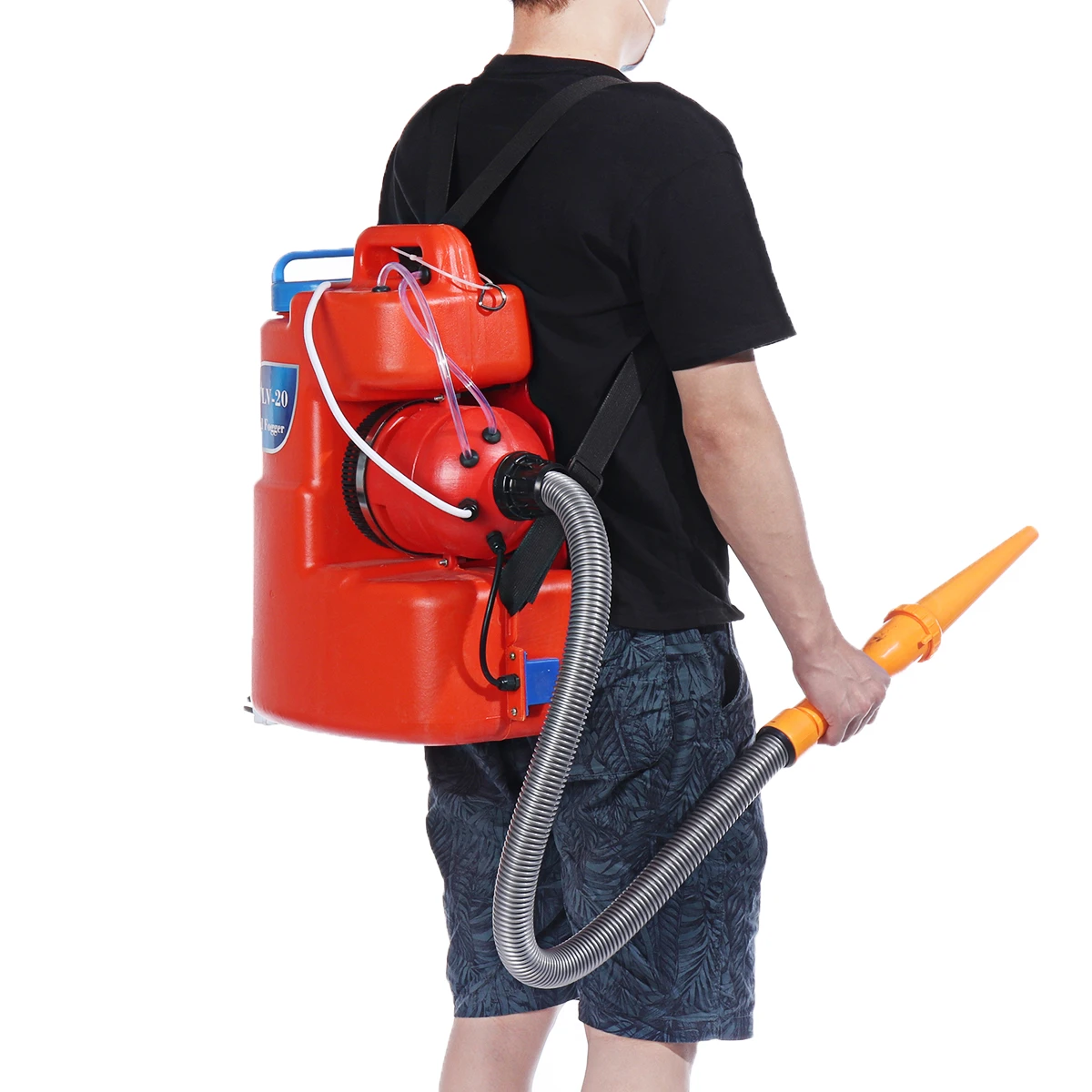 110V 20L 2200W Portable Electric Cold Fogger ULV Sprayer Nebulizer Hotels Residence Community Office Industrial Disinfection Sterilization InsecticidFarming US plug