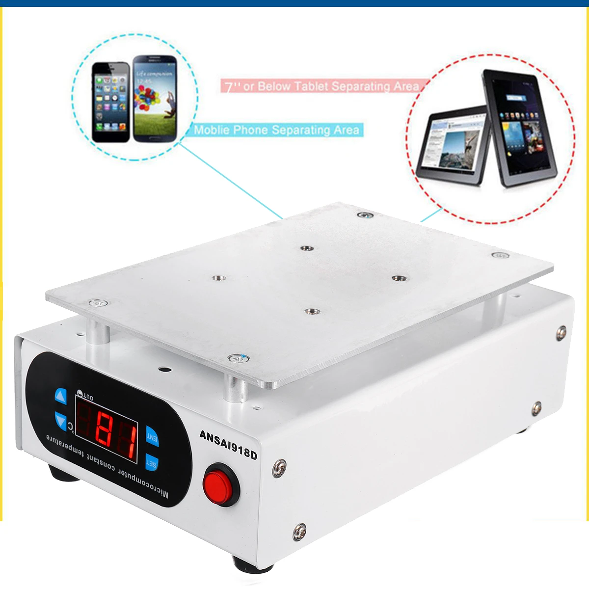 7'' Built-in Vacuum Mobile Phone LCD Glass Screen Separator Repair Machine