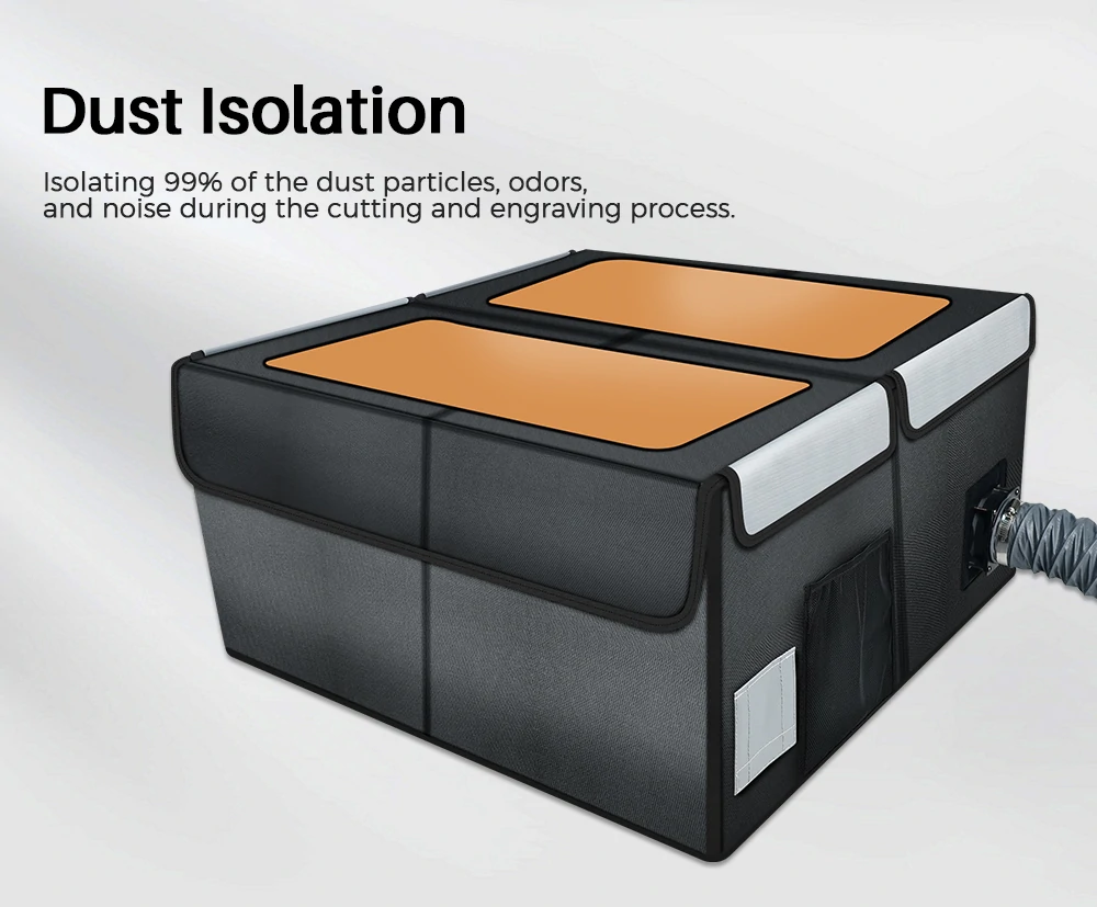 TWOTREES® TE700 Laser Engraver Enclosure with Vents Fireproof Materials Sound Insulation And Dust Protection Eye Protection