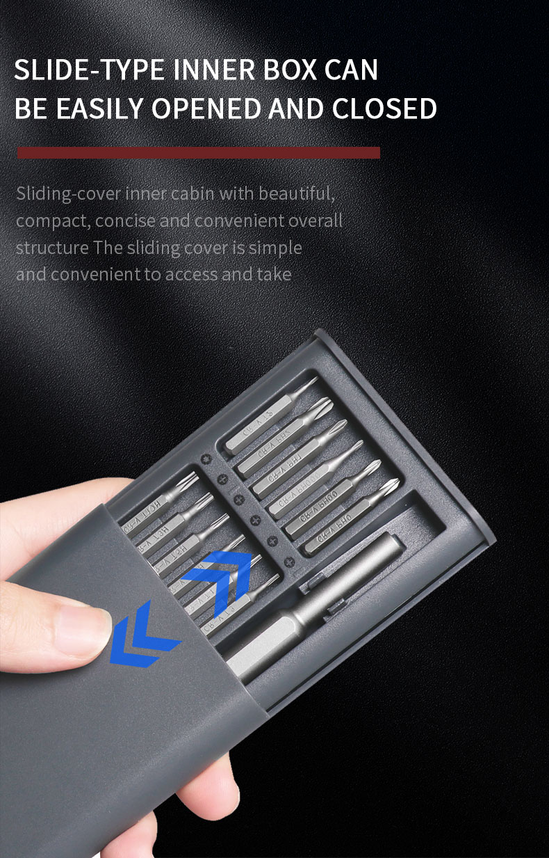 MT-M050 50-in-1 Precision Electrician Double-Sided Magnetic Tip Hand Tools Magnetic Screwdriver Set Screwdriver Bits