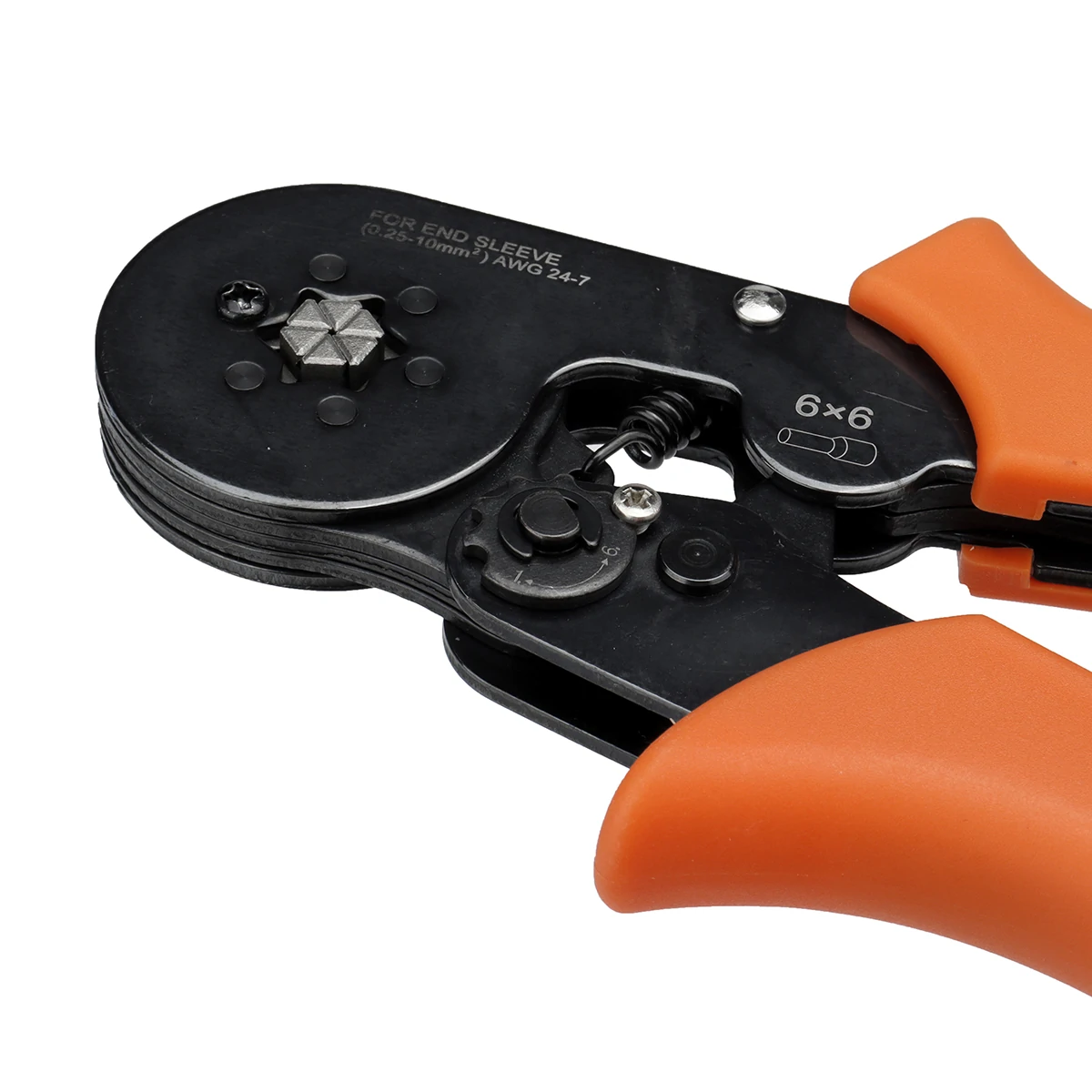 PARON JX-1687S Ratchet Type Labor-Saving 6 Side Terminal Crimping Plier