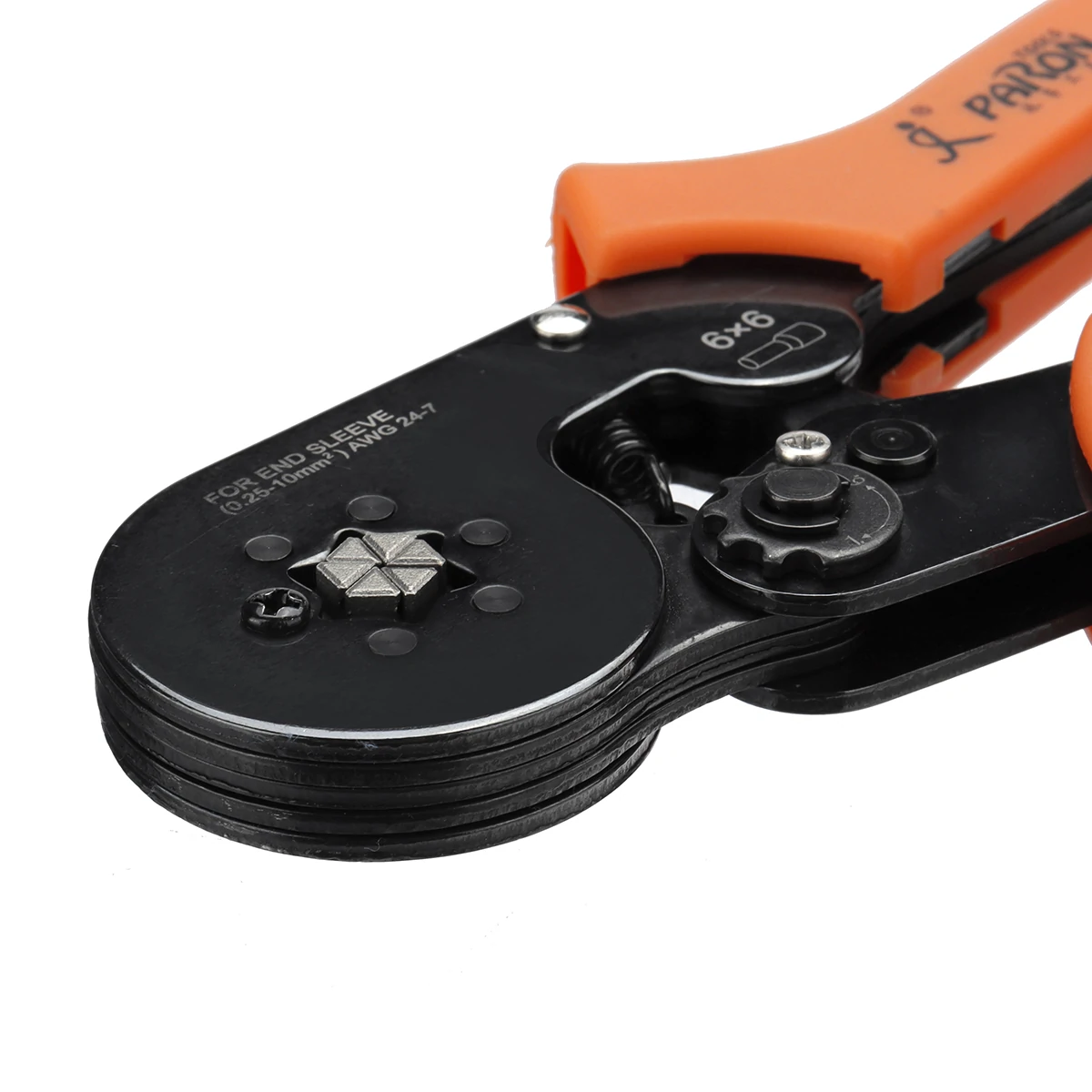 PARON JX-1687S Ratchet Type Labor-Saving 6 Side Terminal Crimping Plier