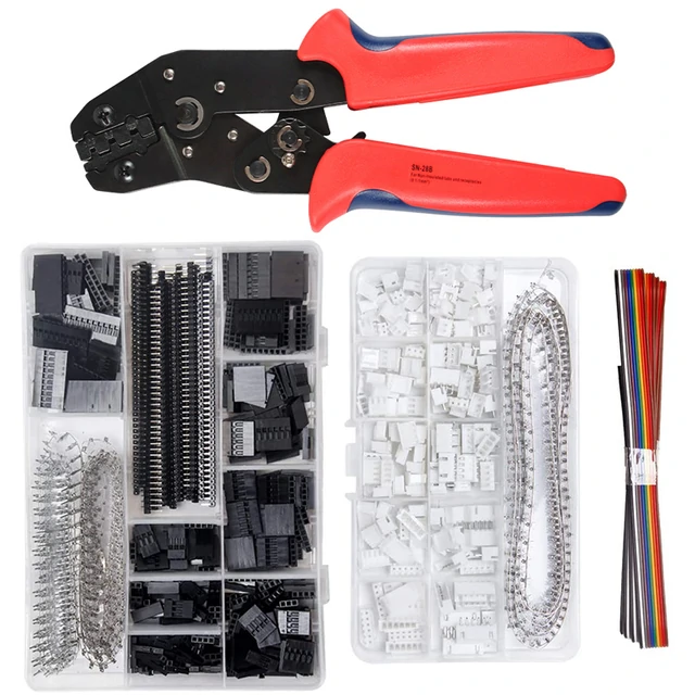 Sn-28b Crimping Pliers Tool Set-1550pcs, 460pcs 2.54mm Jst-xh Jst Connector Kit