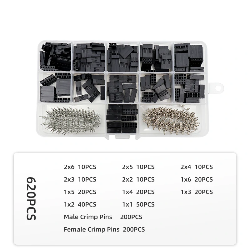 Sn-28b Crimping Pliers Tool Set-1550pcs, 460pcs 2.54mm Jst-xh Jst Connector Kit