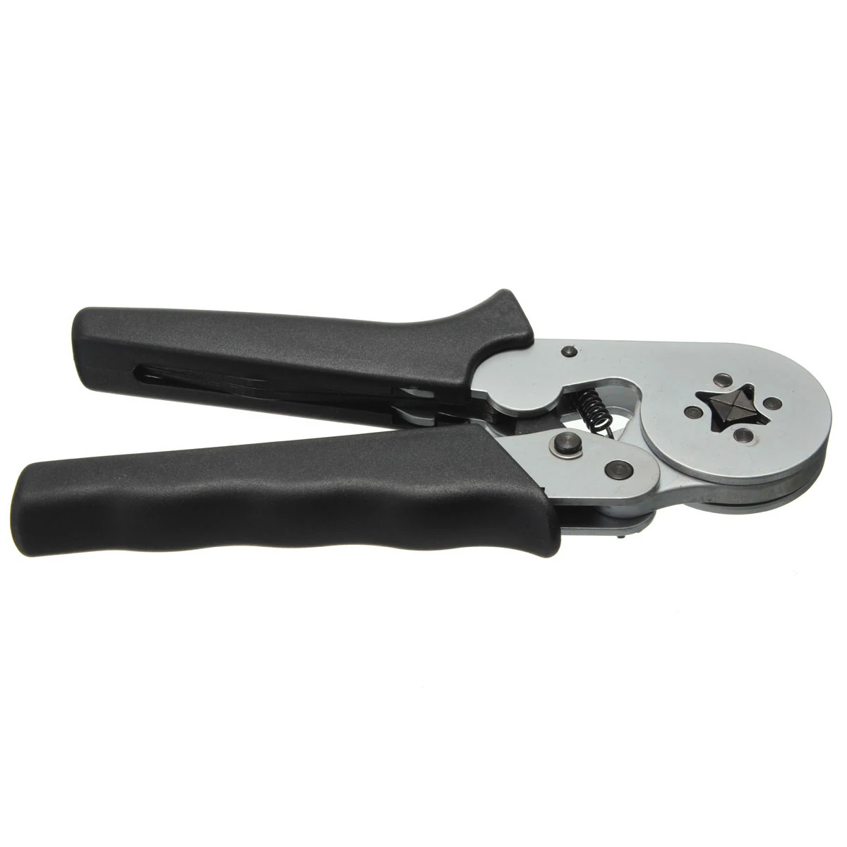 Self-Adjustable Terminal Crimping Tool with 0.08-6.0mm² Range Ergonomic Nylon Handle Uniform Pressure Crimp Ideal for Insulated and Non-insulated Wire Connections