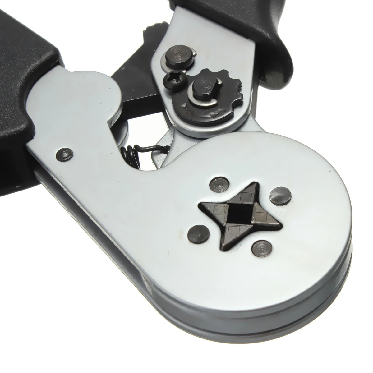 Self-Adjustable Terminal Crimping Tool with 0.08-6.0mm² Range Ergonomic Nylon Handle Uniform Pressure Crimp Ideal for Insulated and Non-insulated Wire Connections