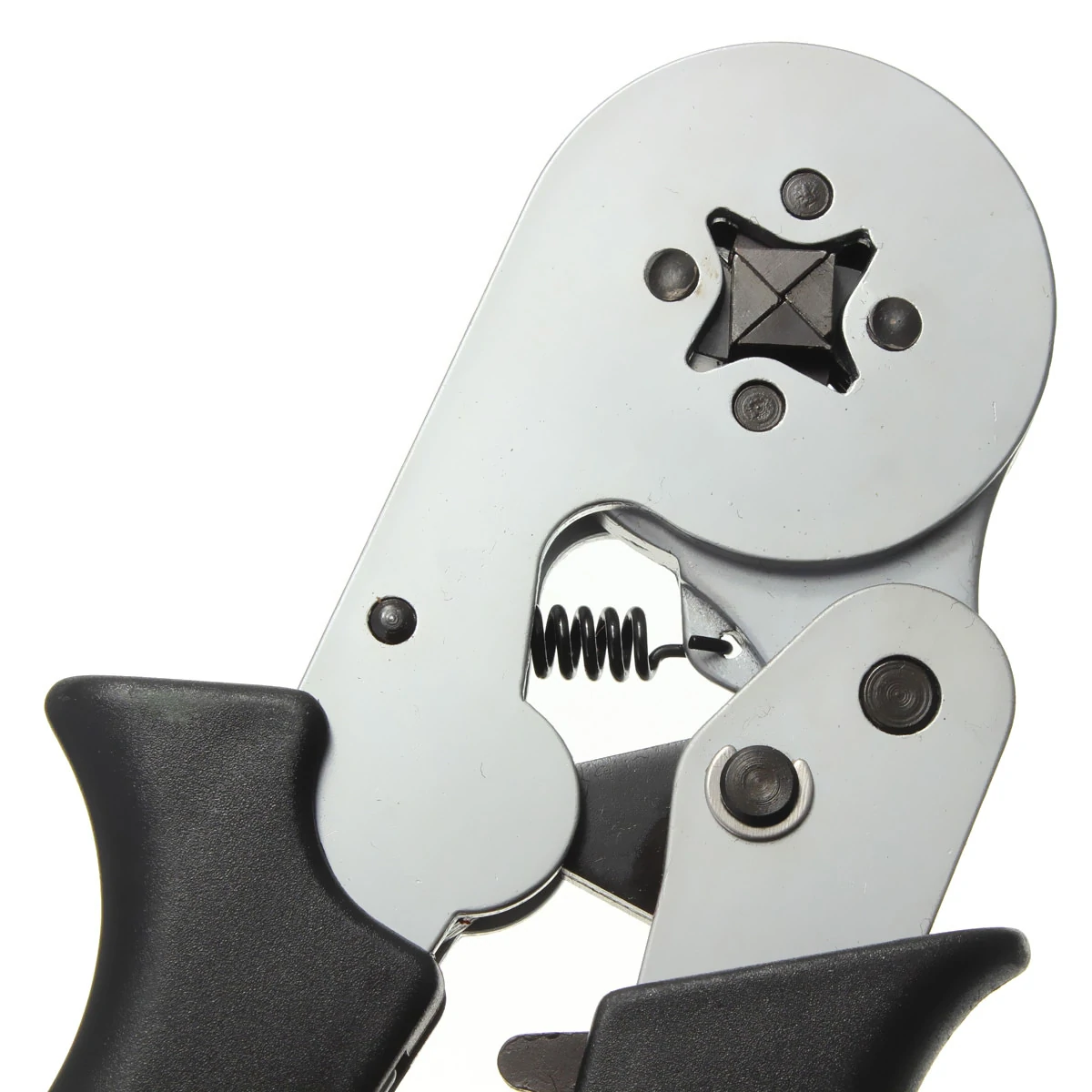 Self-Adjustable Terminal Crimping Tool with 0.08-6.0mm² Range Ergonomic Nylon Handle Uniform Pressure Crimp Ideal for Insulated and Non-insulated Wire Connections