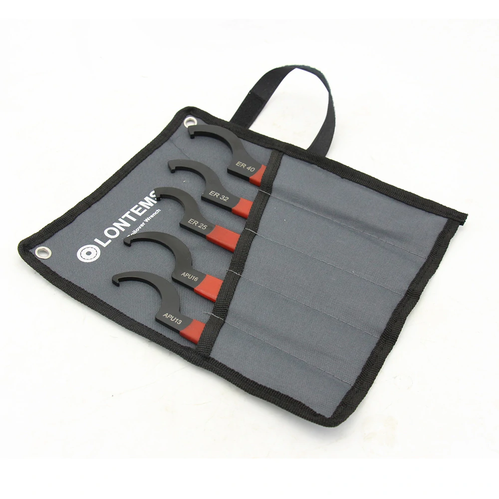 5PCS High-Speed Steel Wrench Set APU13 16 ER25 32 40 - Versatile Durable Tool Set for Precision Work-holding Fixtures