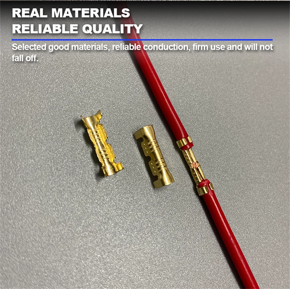 1000PCS Gold 453 U-Shaped 0.3-1.5mm 2 Terminal Tab Cold Inserts Connectors Cold Terminal Small Teeth Fascia Terminal