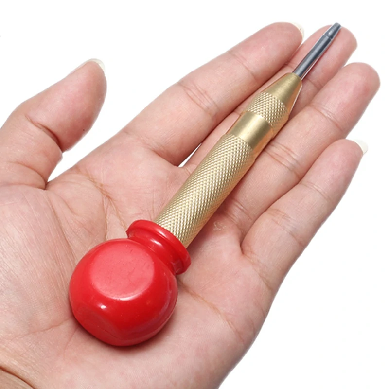 6mm Automatic Center Pin Punch Spring Loaded Marking Starting Holes Tool