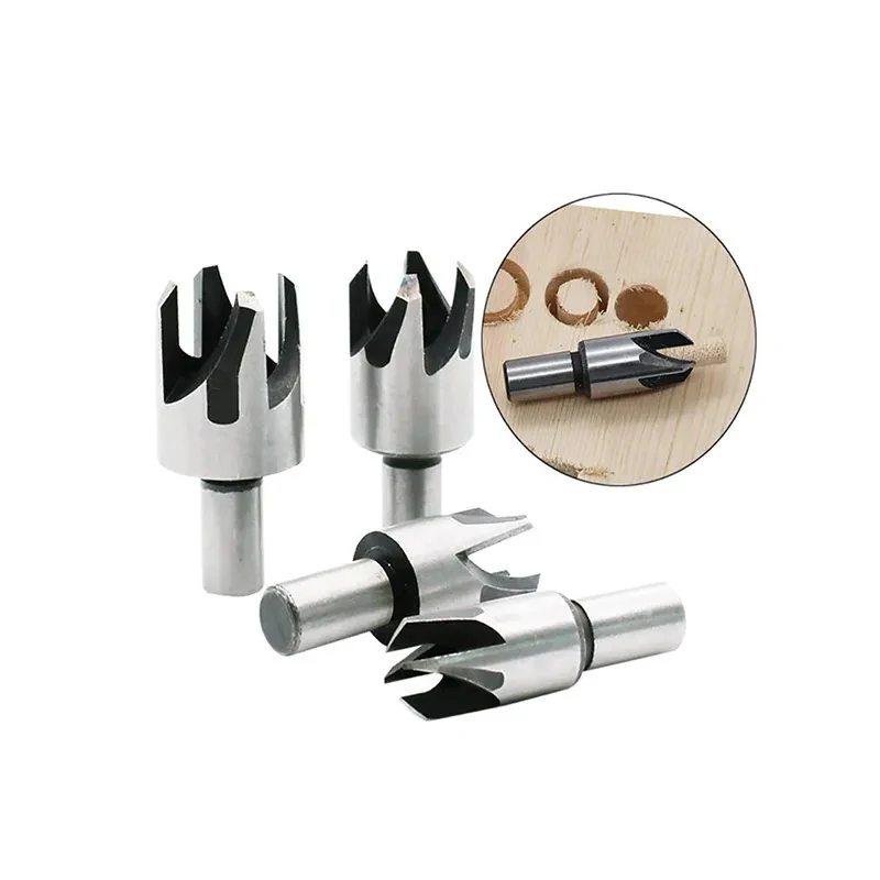 8PCS HSS Cork Drill Bit Set Wood Plug Cutter Drill Cutting Tool Drill Bit Set Bored Hole Tenon Drills