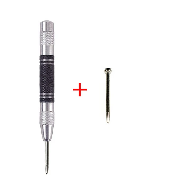 Automatic Center Pin Punch Spring Loaded Marking Starting Holes Tool