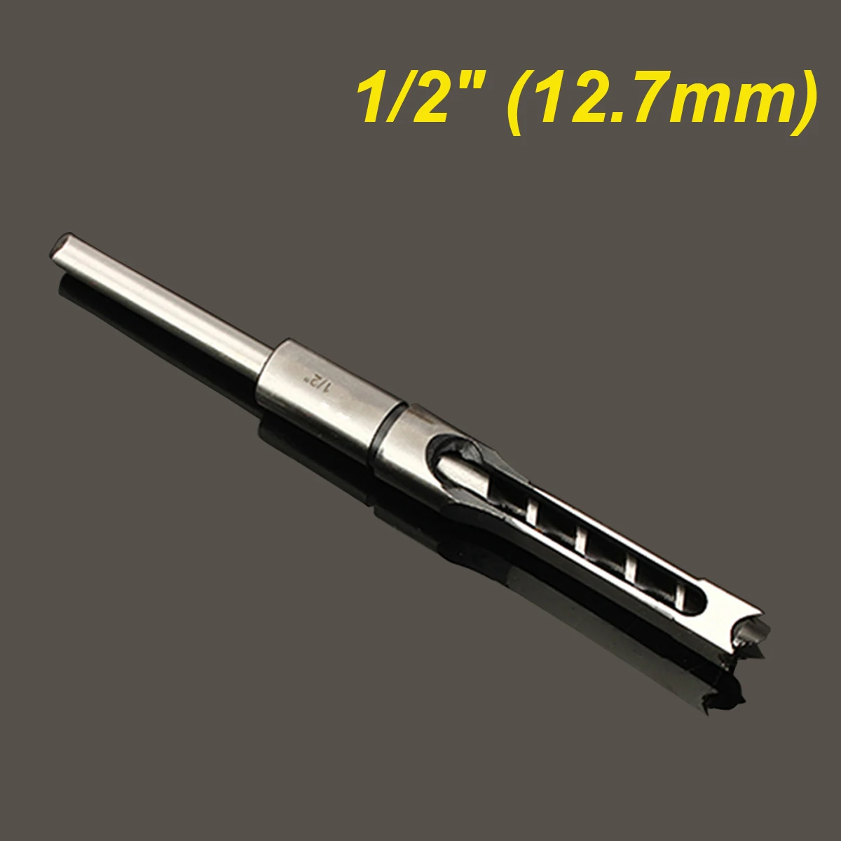 4PCS 6.35/7.94/9.5/12.7mm Woodworking Square Hole Drill Bit Mortising Chisel