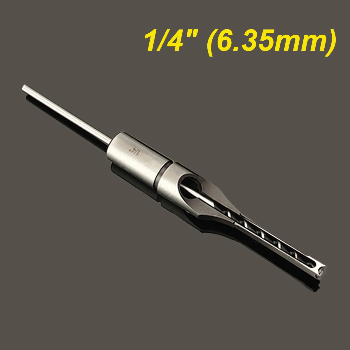 4PCS 6.35/7.94/9.5/12.7mm Woodworking Square Hole Drill Bit Mortising Chisel