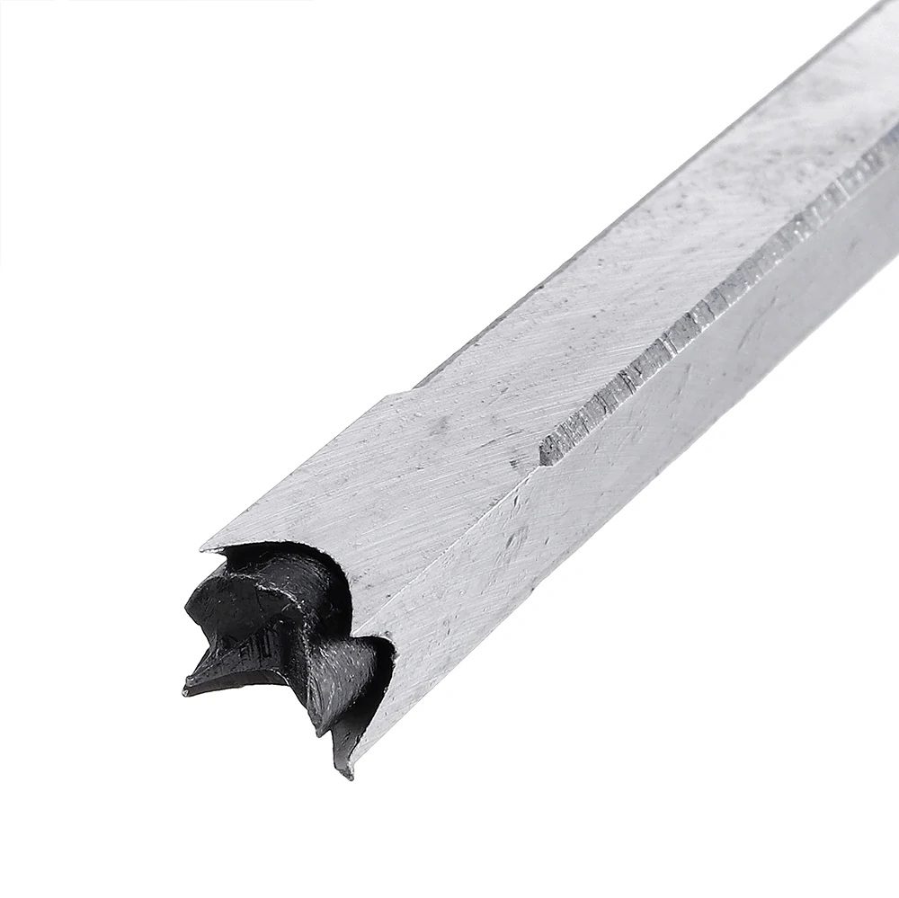 4PCS 6.35/7.94/9.5/12.7mm Woodworking Square Hole Drill Bit Mortising Chisel