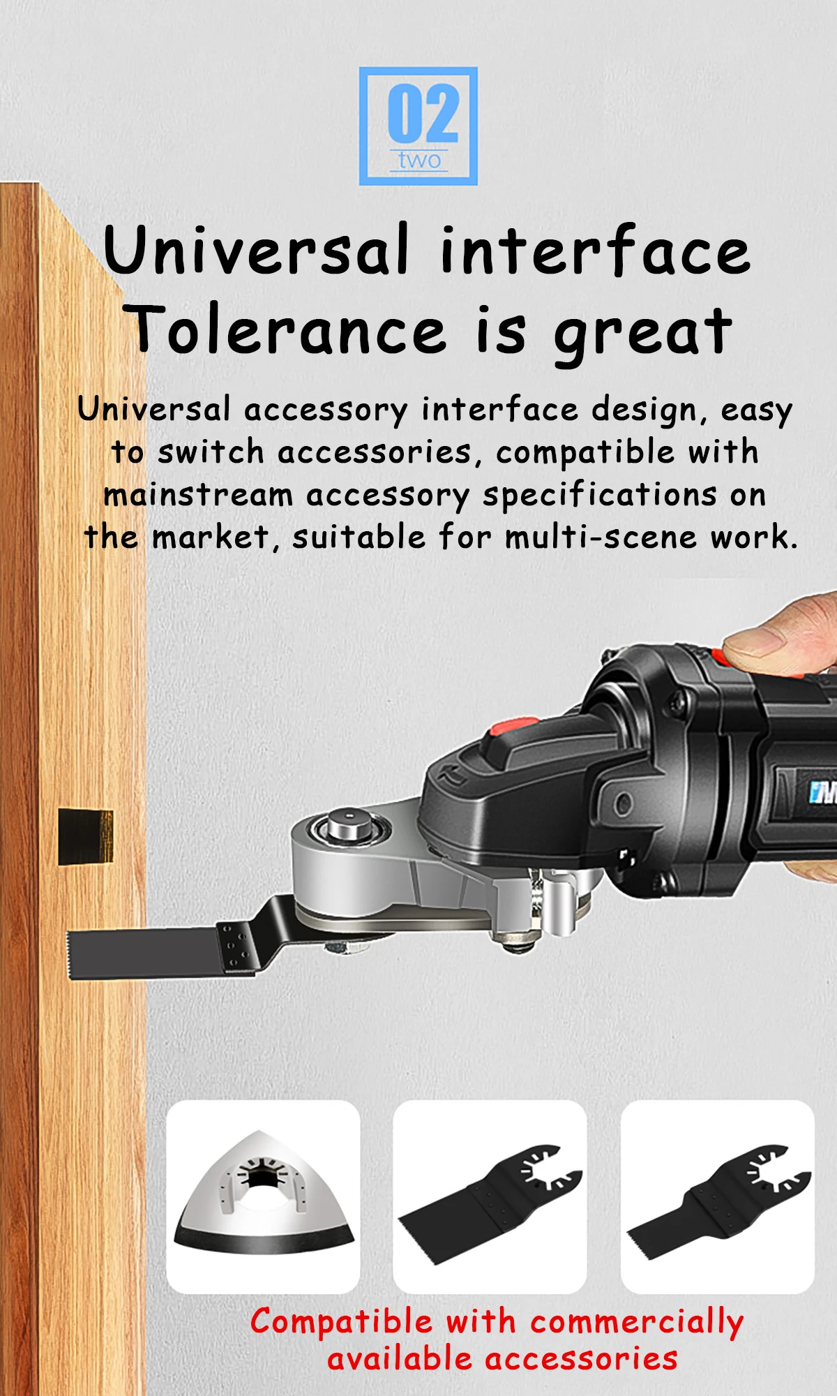 Oscillating Multi Saw Attachment Adapter Change Angle Grinder into Trimming Machine Oscillating Tools for Wood Metal Cutting